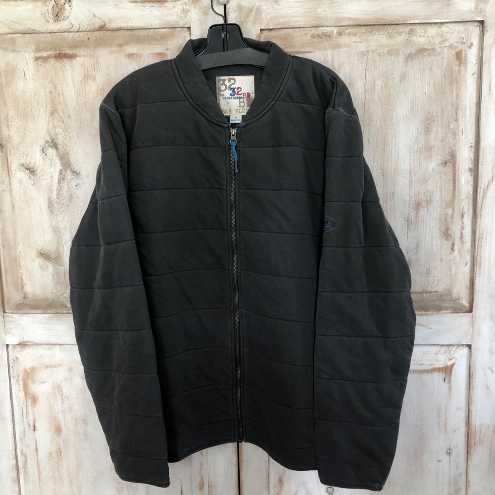 32 Bar Blues charcoal quilted jacket, XL